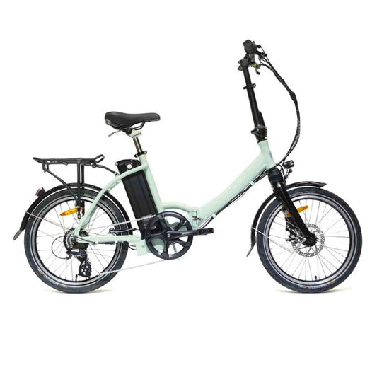 Juicy Bikes Compact Plus Ice Foldable Electric Bike 250W Motor in Blue