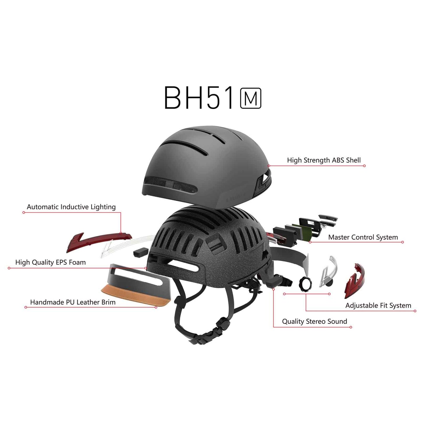 LIVALL BH51M Helmet with LED Lights Speakers and Bluetooth