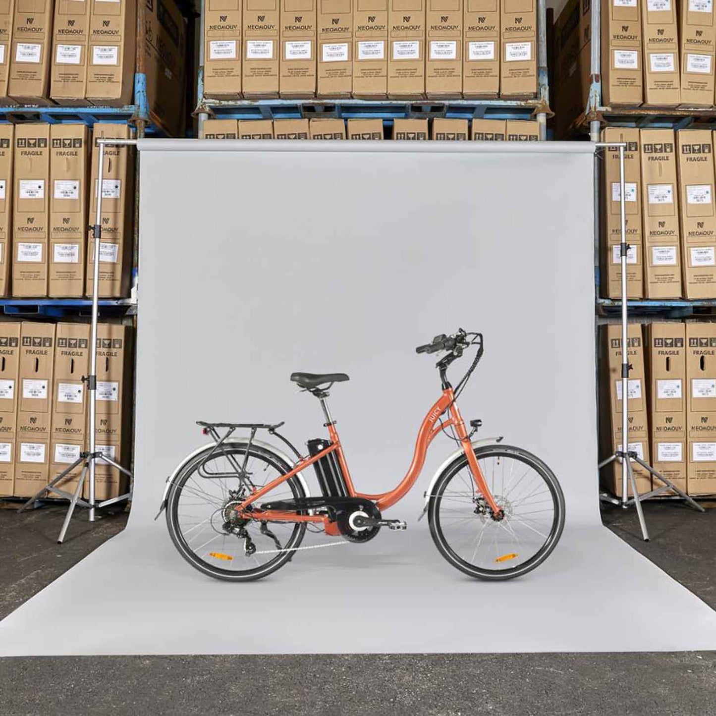 Juicy Bike Classic Bracken Electric Bike 250W Motor in Orange