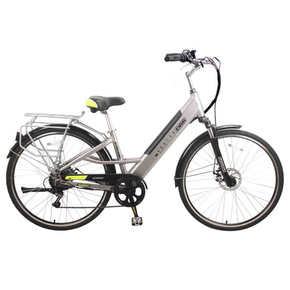 Dallingridge Harlow Step Through Electric Bike in Silver 250W Rear Hub Motor