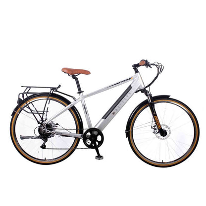 Dallingridge Malvern Electric Trekking Bike in Silver 250W Rear Hub Motor