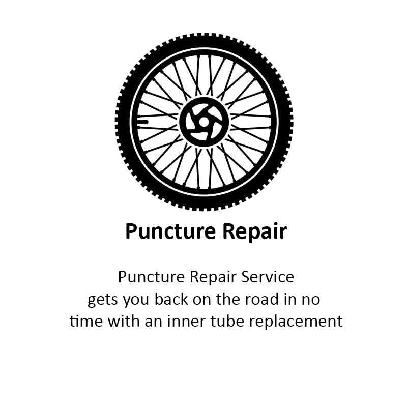 Puncture Repair Service £55 (£20 Deposit)