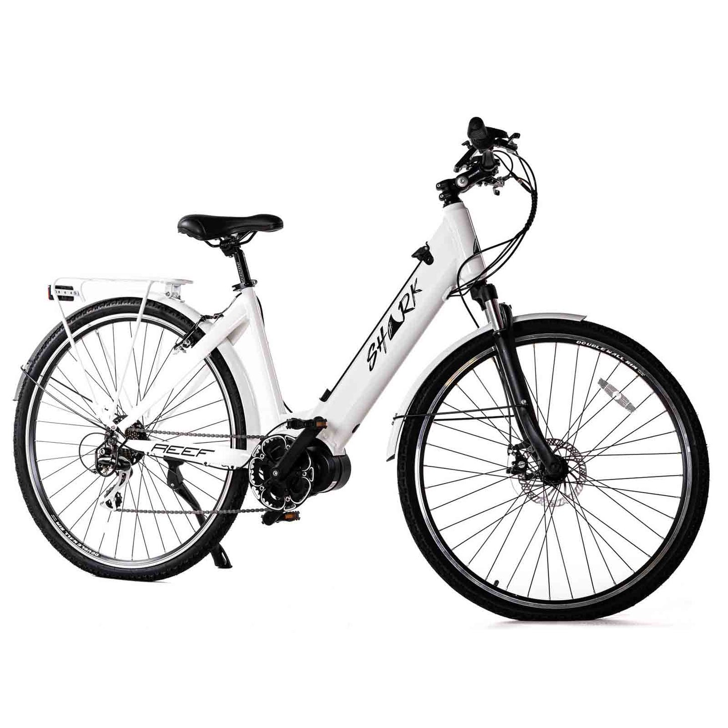 Reef Shark eBike 250W Motor Step Through Electric Bike in White