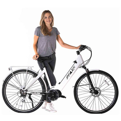 Reef Shark eBike 250W Motor Step Through Electric Bike in White