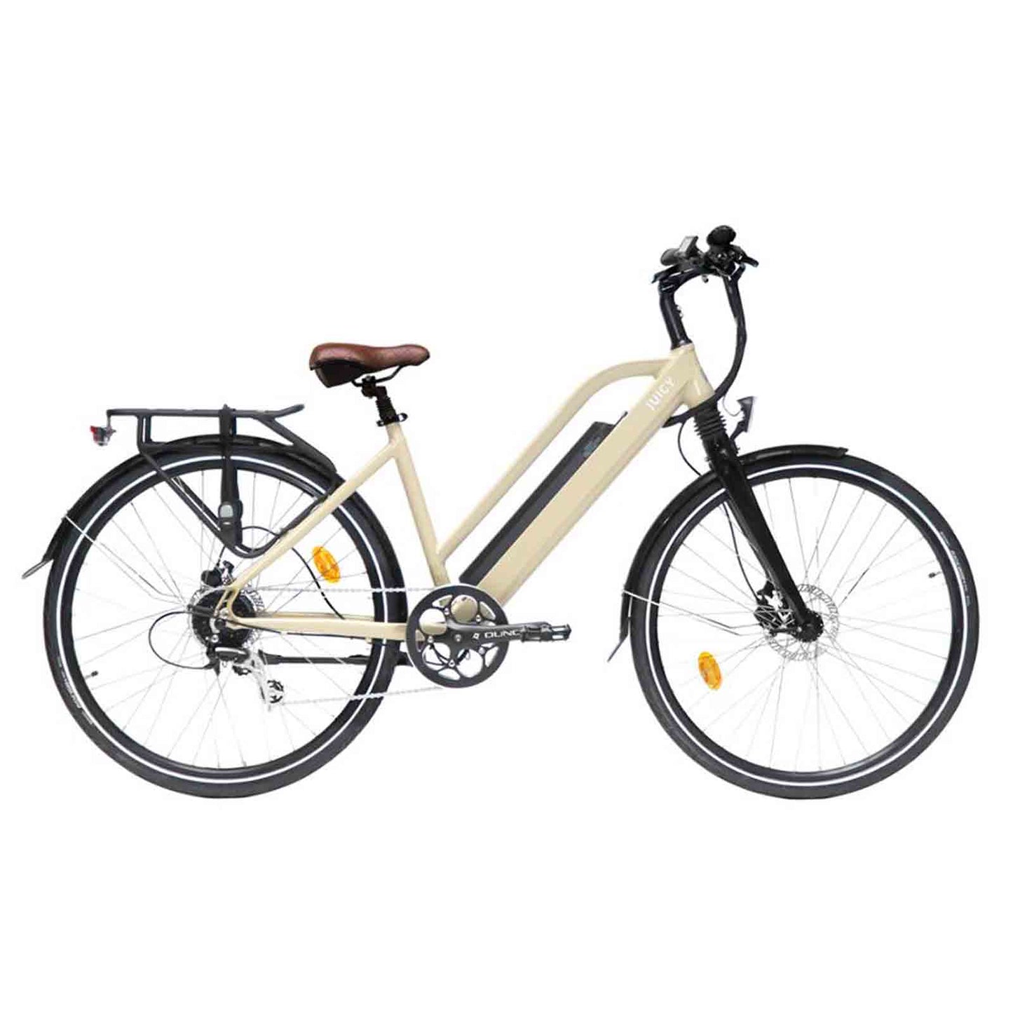 Juicy Bike Roller Sand Electric Bike 250W Motor in Cream