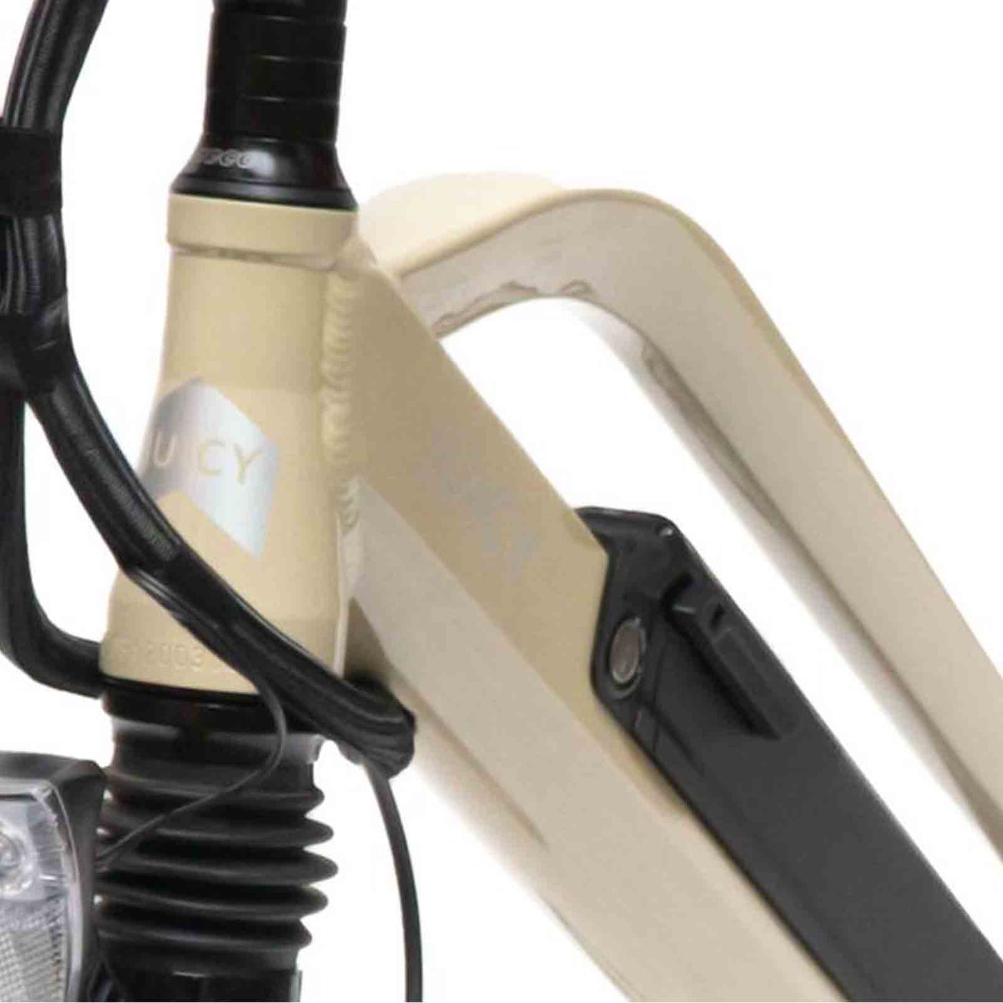 Juicy Bike Roller Sand Electric Bike 250W Motor in Cream