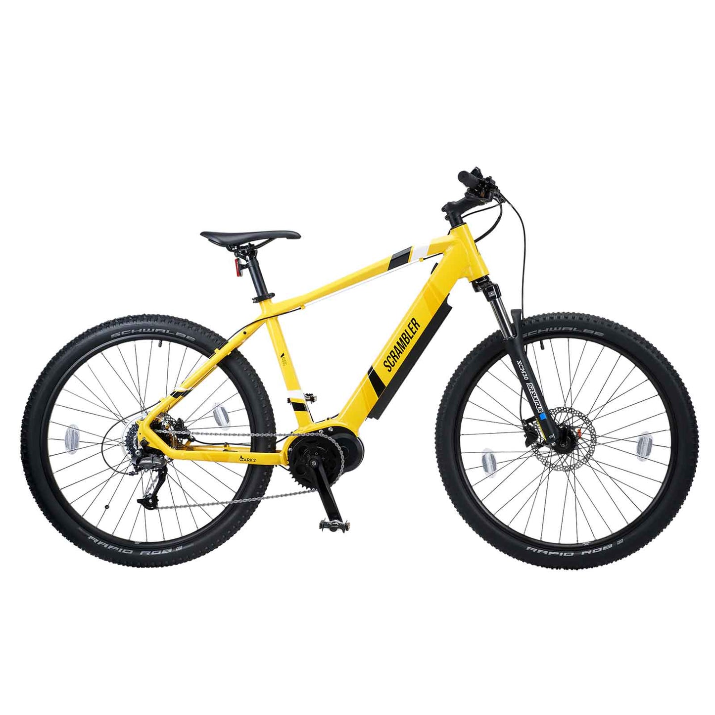 Mark2 Scrambler C Electric Bike 250W Motor in Black or Yellow