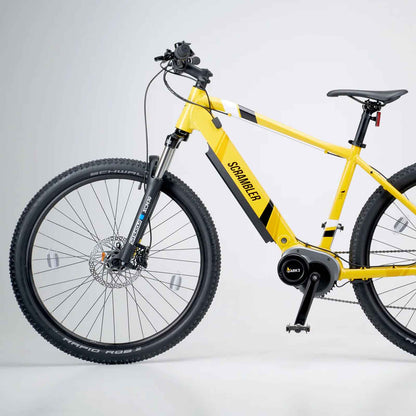 Mark2 Scrambler C Electric Bike 250W Motor in Black or Yellow