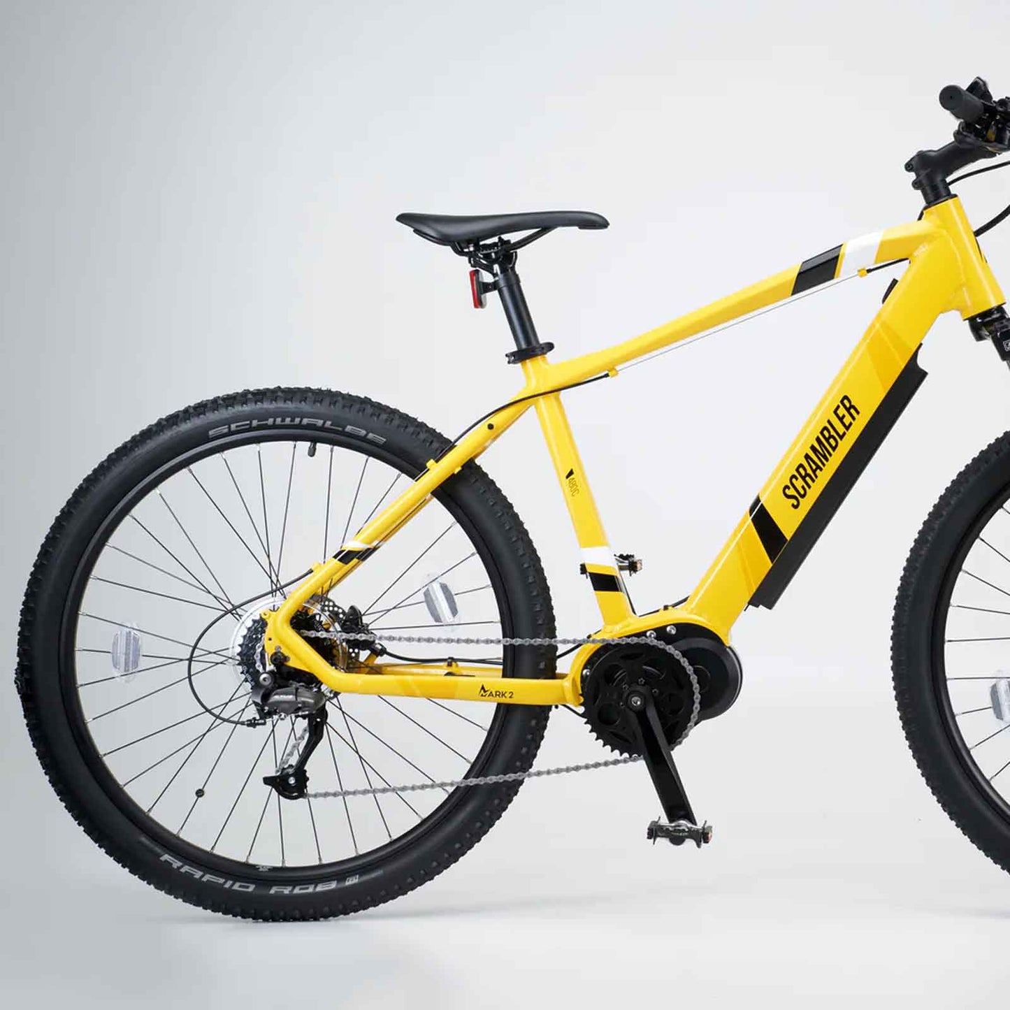 Mark2 Scrambler C Electric Bike 250W Motor in Black or Yellow