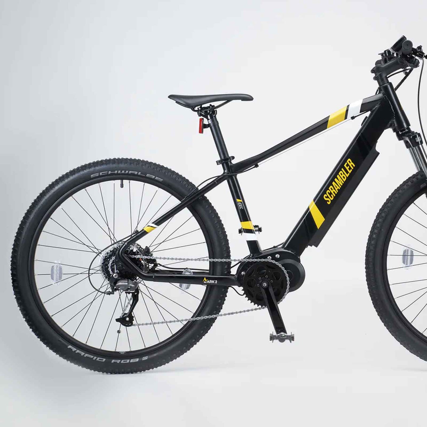 Mark2 Scrambler C Electric Bike 250W Motor in Black or Yellow