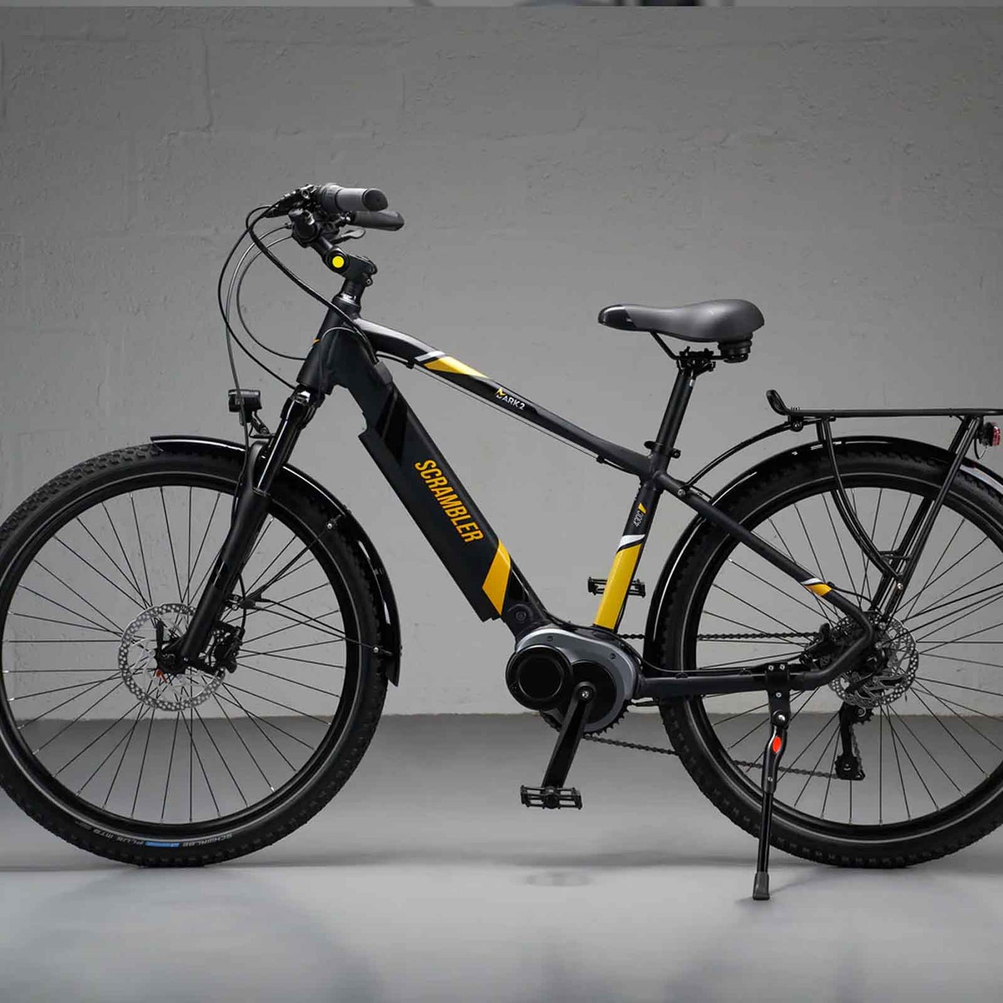 Mark2 Scrambler CX E-Bike 250W Motor in Yellow or Black Electric Bike