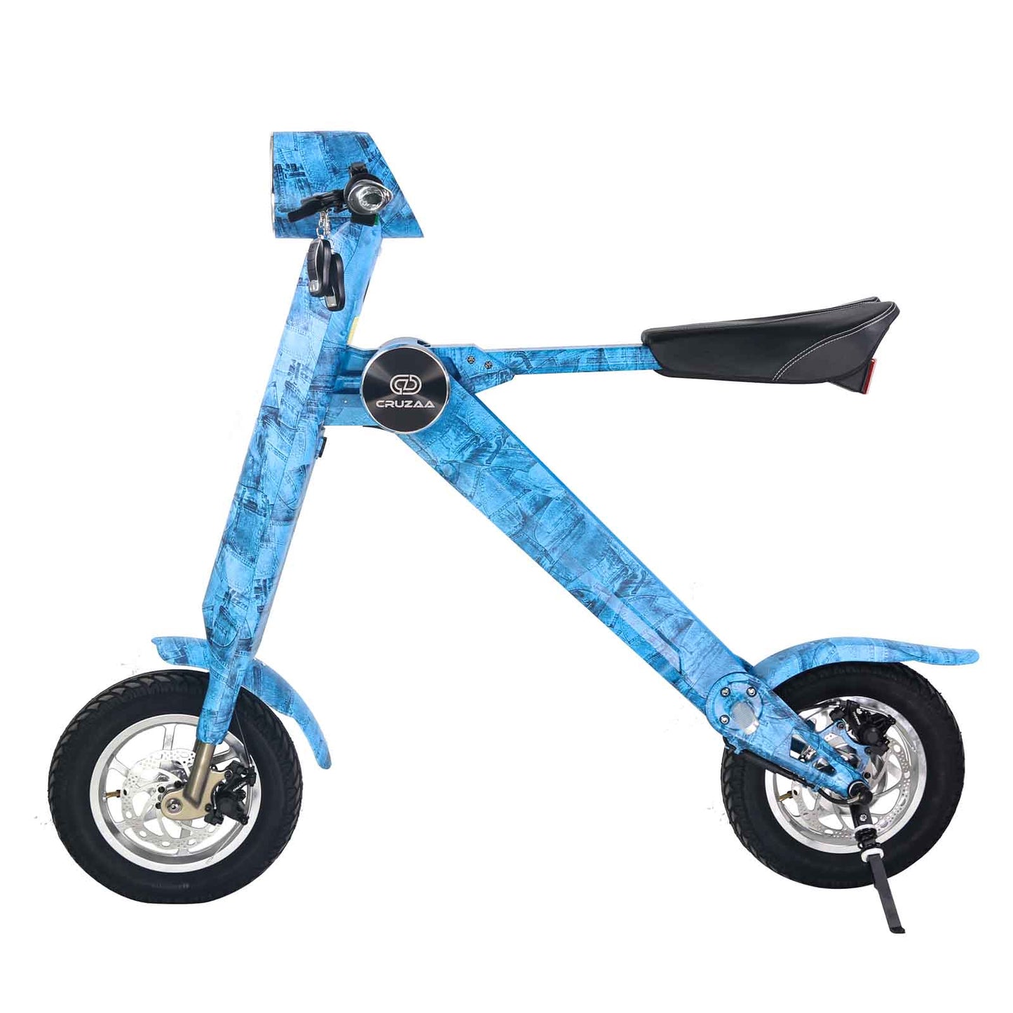 Cruzaa Electric Scooter Foldable E-Scooter in Limited Edition Denim Blue