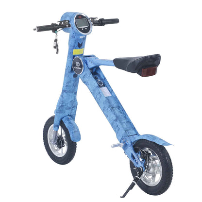 Cruzaa Electric Scooter Foldable E-Scooter in Limited Edition Denim Blue