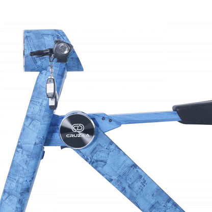 Cruzaa Electric Scooter Foldable E-Scooter in Limited Edition Denim Blue